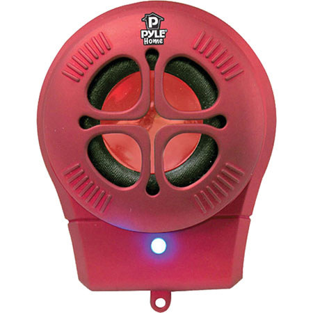 Pyle PMS6 Rechargeable Mini-Speaker, Red