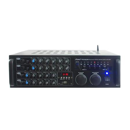 Pyle PMXAKB2000 2000W Digital Bluetooth Stereo Karaoke Mixer/Amplifier