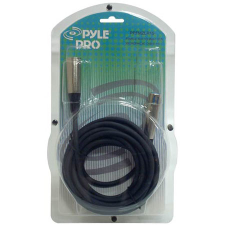 Pyle PPFMXLR15 15' XLR Male to XLR Female Microphone Cable