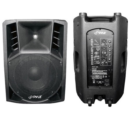 Pyle PPHP126A 12" 1000 Watts Powered 2 Way Plastic Molded PA Speaker
