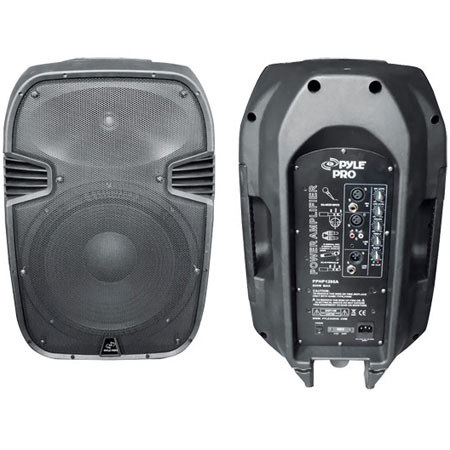 Pyle PPHP1285A 800 Watts 12" Powered 2 Way Plastic Molded Speaker System