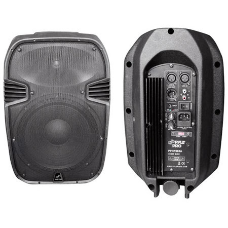 Pyle PPHP885A 400 Watts 8" Powered 2 Way Plastic Molded Speaker System