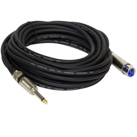 Pyle PPMJL30 30ft. Professional Microphone Cable, 1/4" Male to XLR Female