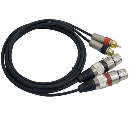 Pyle PPRCX05 Dual 5ft Professional Audio Link Cable XLR Female to RCA Male