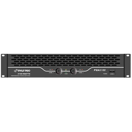 Pyle PQA3100 19" Rack Mount 3100 Watts Professional Power Amplifier