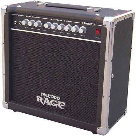 Pyle PRAGE75 75 Watt Rage-Series Electric Guitar Amplifier