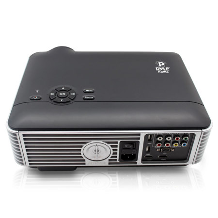 Pyle PRJLE78 Hi-Res Home Theater Multimedia Digital LED Projector, 1280x800
