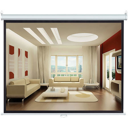 Pyle 84" (50"Hx67"W) Manual Projector Standard Format (4:3) Screen