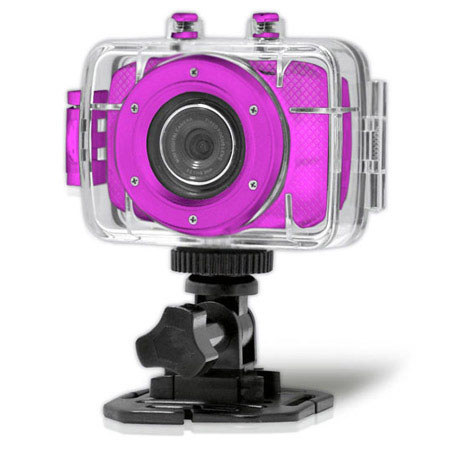 Pyle PSCHD30 High-Definition Sport Action Camera, Pink