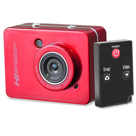 PyleSports PSCHD60 Full HD 1080P Action Camera/Camcorder, Red