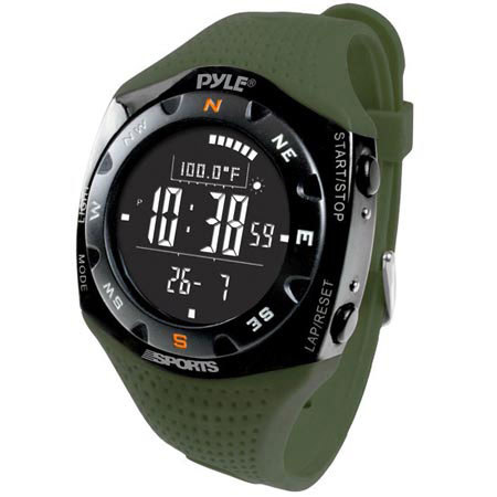 Pyle Ski Master V Professional Ski Watch, Green