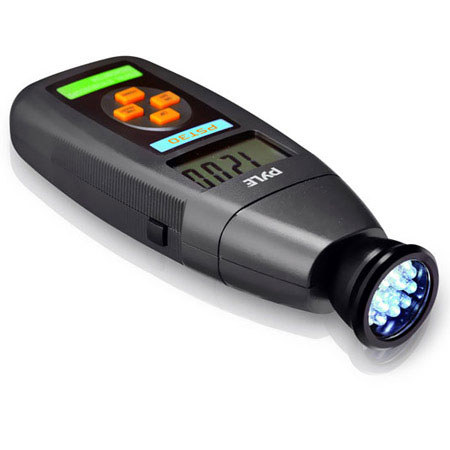 Pyle Digital LED Non Contact Stroboscope Tachometer with Backlit LCD Display