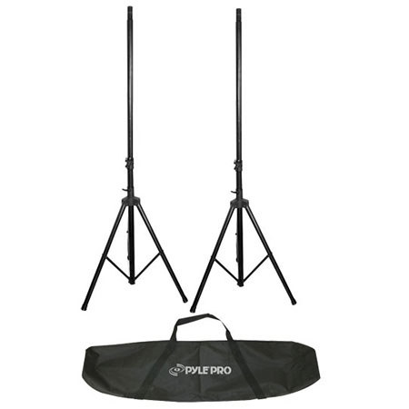 Pyle PSTK106 6.6ft Heavy-Duty Dual Speaker Stand with Traveling Bag Kit
