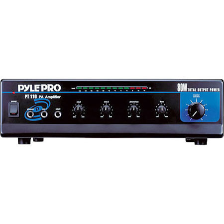 Pyle 80 Watt AC/DC Microphone PA Mono Amplifier