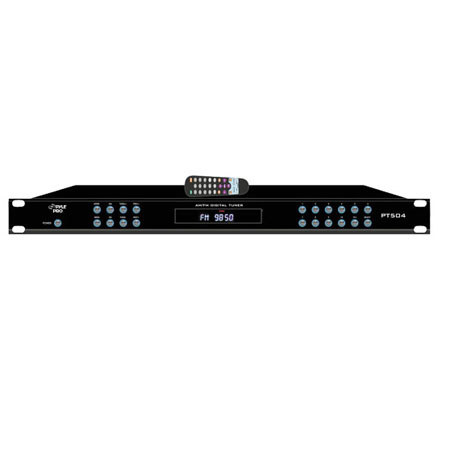 Pyle Rack Mount AM/FM Digital Tuner with Auto Start