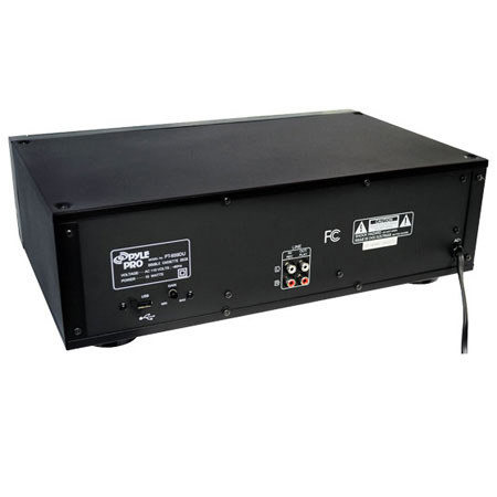 Pyle PT659DU Dual Stereo Cassette Deck with Tape USB to MP3 Converter