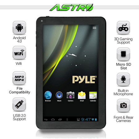 PyleHome Astro 7" 3D Graphics Wi-Fi Tablet, 512MB RAM, 4GB Flash Memory