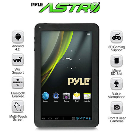 Pyle Astro 9" Wi-Fi Tablet with Bluetooth, Android 4.2, 512MB RAM