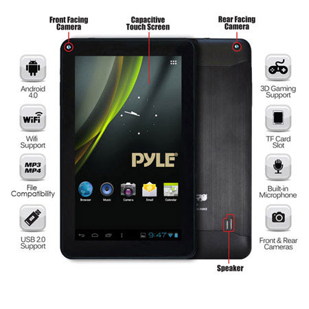 PyleHome Astro 9" 3D Graphics Wi-Fi Tablet, 512MB RAM, 8GB Storage Capacity