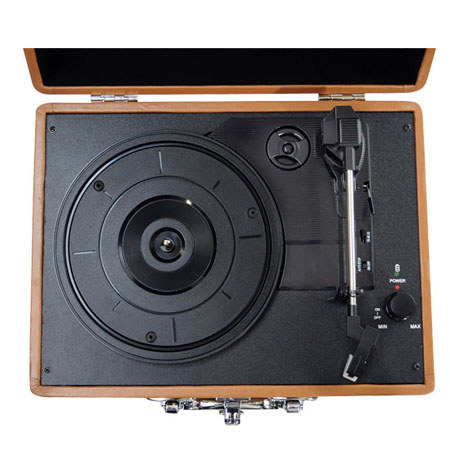 Pyle Retro Belt-Drive Turntable with USB-to-PC Connection