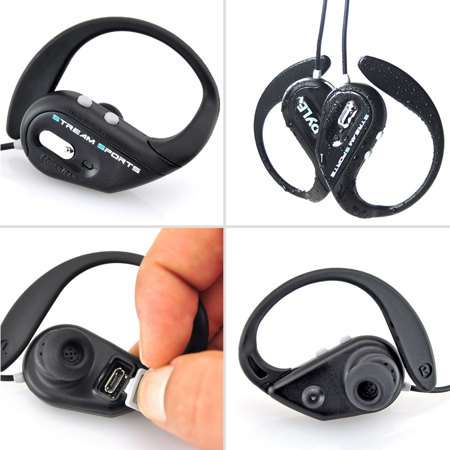 Pyle PWBH18 Bluetooth Sports Headphones with Built-In Mic, Silver