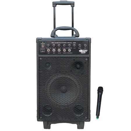 Pyle 800 Watt VHF Wireless Battery Powered PA System