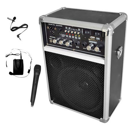 Pyle Dual Channel 400 Watt Wireless PA System with Lavalier & Handheld