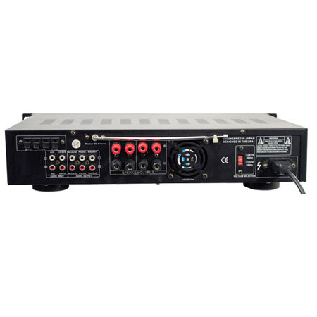 Pyle 2000 Watts Hybrid Pre-Amplifier with AM-FM Tuner/USB/Dual Wireless Mic