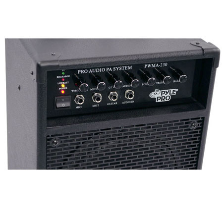 Pyle 200W VHF Wireless Battery Powered PA System