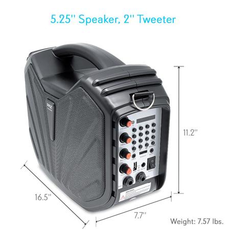 Pyle PWMA285BT 5.25" Bluetooth Karaoke Speaker System