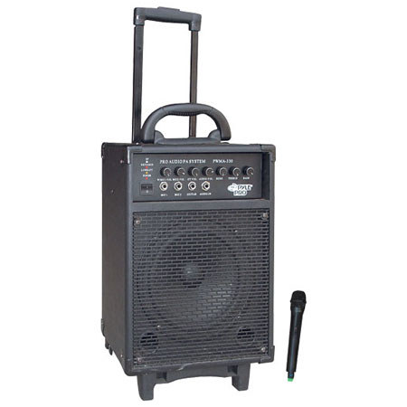 Pyle 300 Watt VHF Wireless Battery Powered PA System