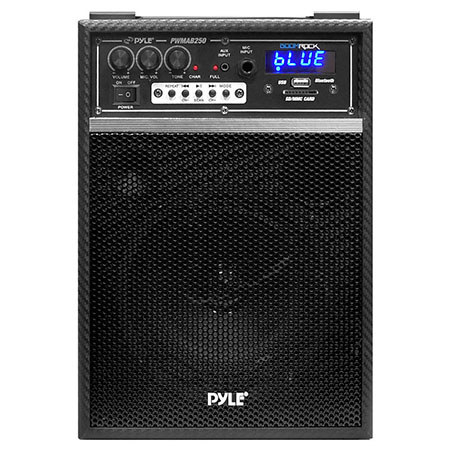 Pyle PWMAB250 300W Bluetooth 6.5'' Portable PA Speaker System, Black