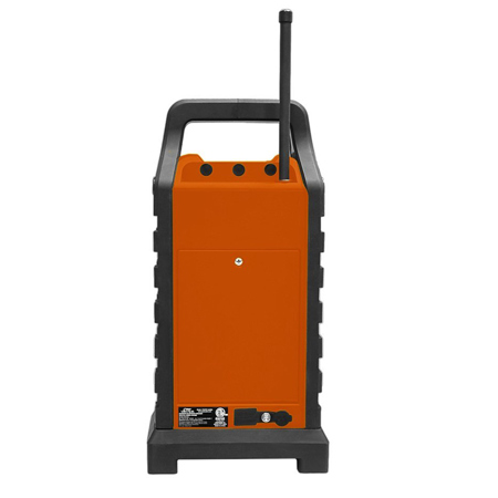 Pyle PWPBT250 Rugged & Portable Bluetooth Speaker with FM Radio, Orange