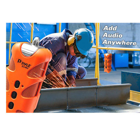Pyle PWPBT60 Sound Box Bluetooth Marine Grade Wireless Speaker, Orange