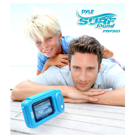 Pyle Surf Sound Universal Waterproof Speaker and Case, White