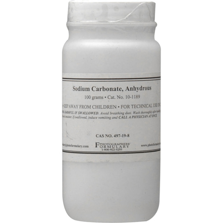Photographers' Formulary 100g Sodium Carbonate, Anhydrous