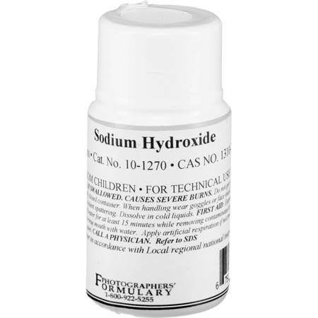 Photographers' Formulary 10g Sodium Hydroxide, Hazmat