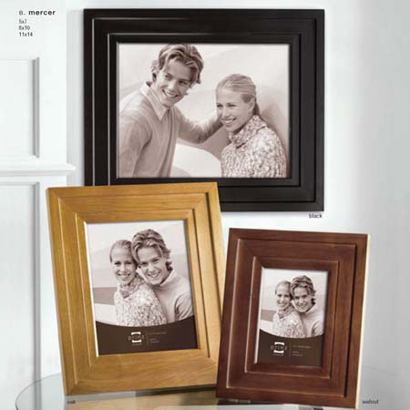 Prinz Mercer Wood Frame, for a 5" x 7" Photograph, Color: Black. #1532571