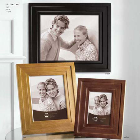 Prinz Mercer Wood Frame, for a 5" x 7" Photograph, Color: Balck. #1532576