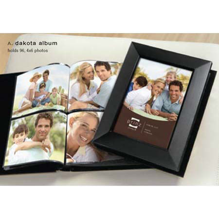 Prinz Dakota Photo Album Holds 96 4x6in Photos, Black