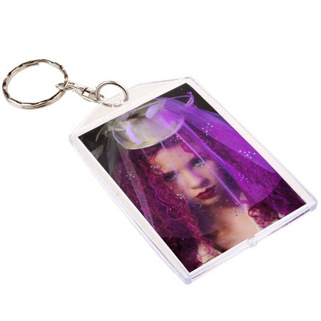 Prinz Snap-In Keyring Acrylic Frame, for 1-1/8" X 1-3/4" Photos.