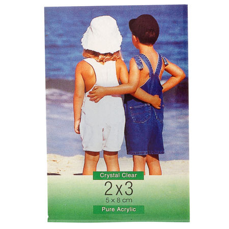 Magnetic Acrylic Frame, for 2x3" Photos.