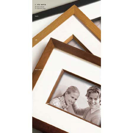 Prinz Via Venta Wood Frame for 4x6in Photo, Dark Walnut