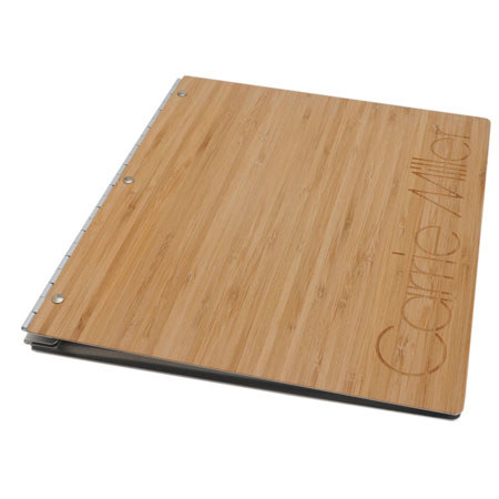 Pina Zangaro Bamboo 11x8.5in Presentation Book, Amber