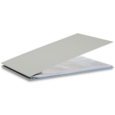 Pina Zangaro Bex 11x17" Landscape Screwpost Binder with 20 Protectors, Gray