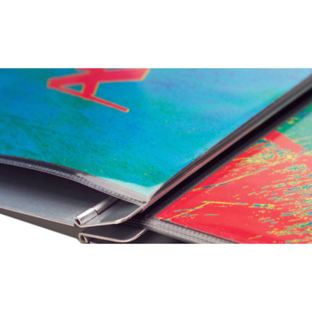 Pina Zangaro Machina 8.5x11" Landscape Screwpost Binder, Aluminum