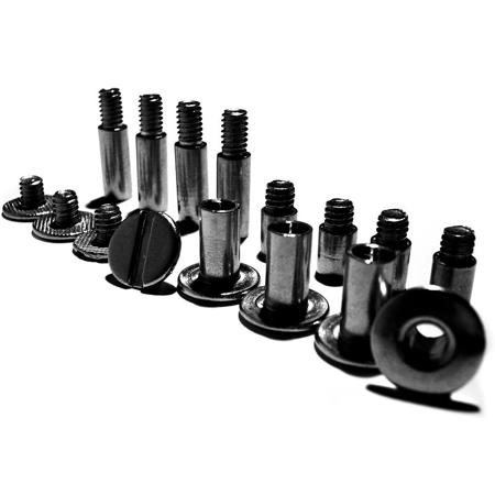 Pina Zangaro Assortment of Aluminum Screws/Posts, Black