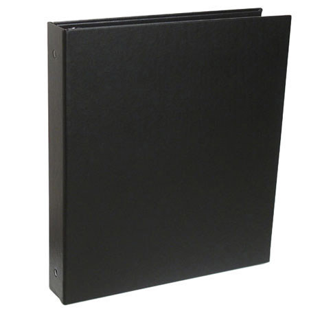 Pina Zangaro Rossano 1 Thk 3Ring 8.5x11 Binder,Blk
