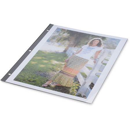 Pina Zangaro 3-Hole Polyester Sheet Protectors 11x8.5in