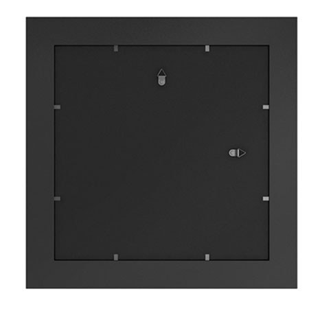 Quadro Designs Plaza Double Matte Wood Frame, 11x11" for 5x7", Black/White